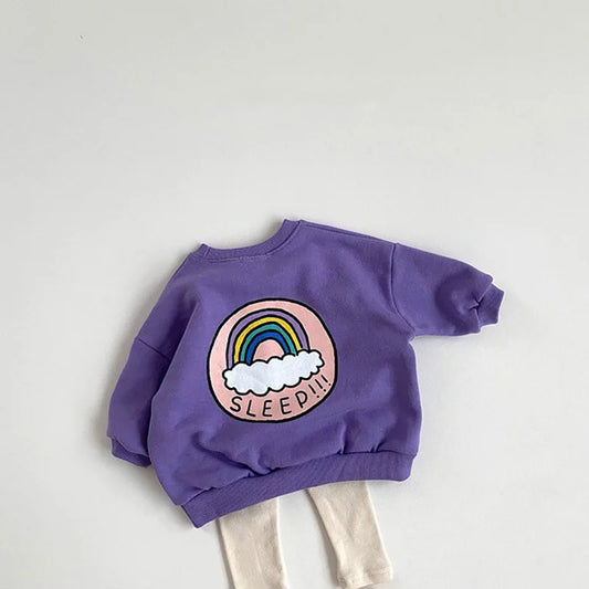 Rainbow Sweatshirt Set