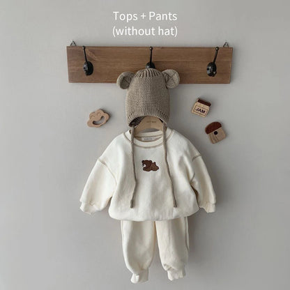 Cute Bear Sweatsuit Set