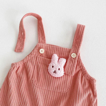 Bunny Solid Corduroy Overall