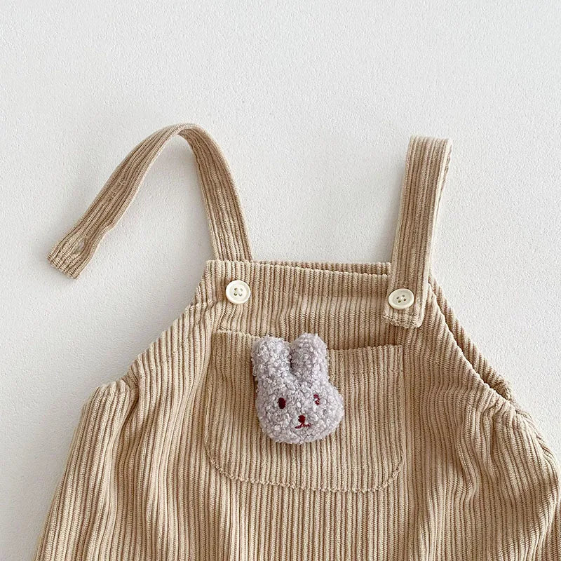 Bunny Solid Corduroy Overall