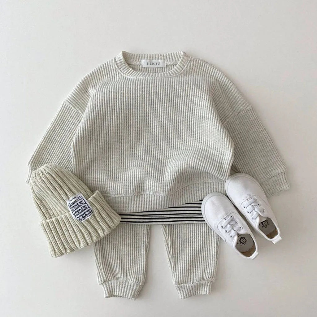 Waffle Sweatsuit Set