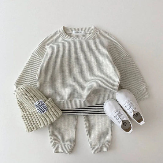 Waffle Sweatsuit Set