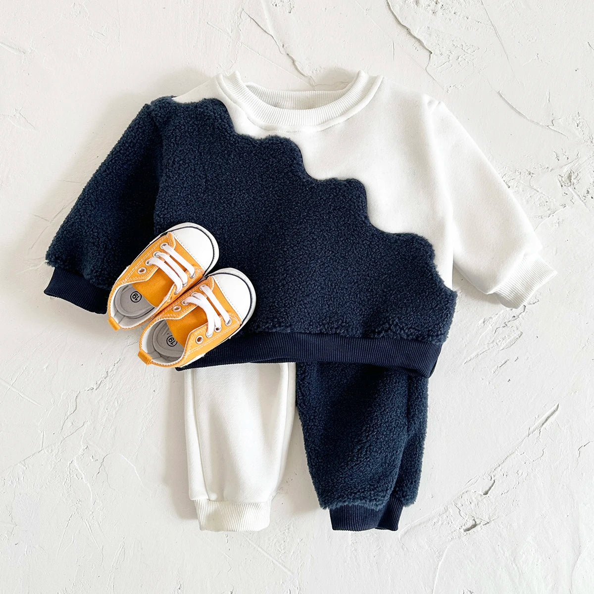 Two tone Sweatshirt and Pant Set