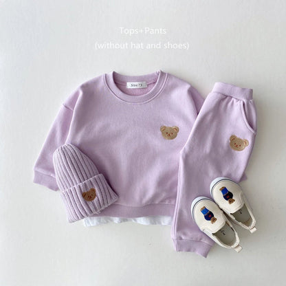 Bear Sweatshirt and Pant Set