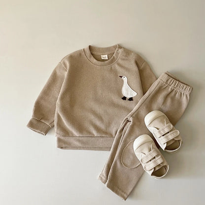 Duck Patch Sweatshirt and Pant Set