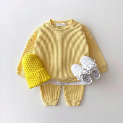 Waffle Sweatsuit Set