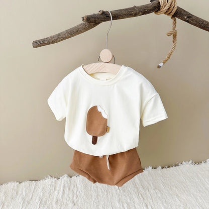 Ice Cream Patch Tee and Short Set