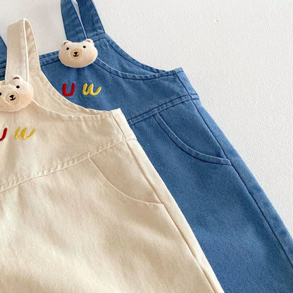 Loose Embroidered Overall