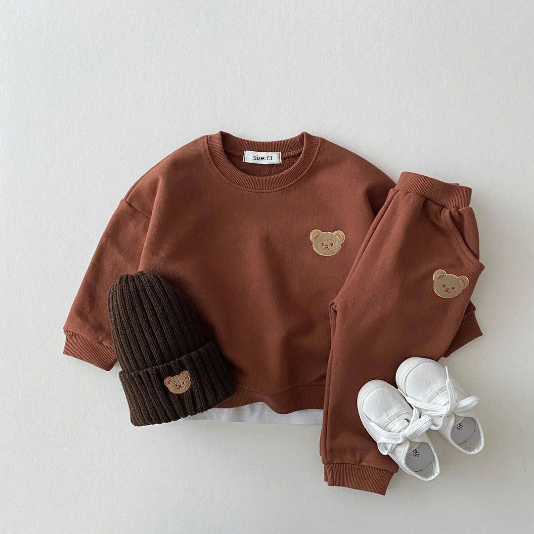 Bear Sweatshirt and Pant Set