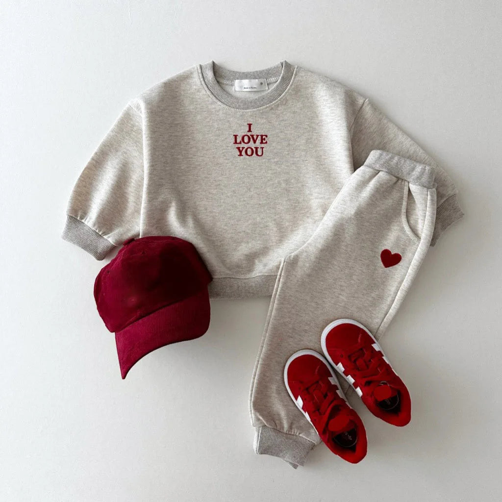 Embroidered Sweatshirt and Pant Set