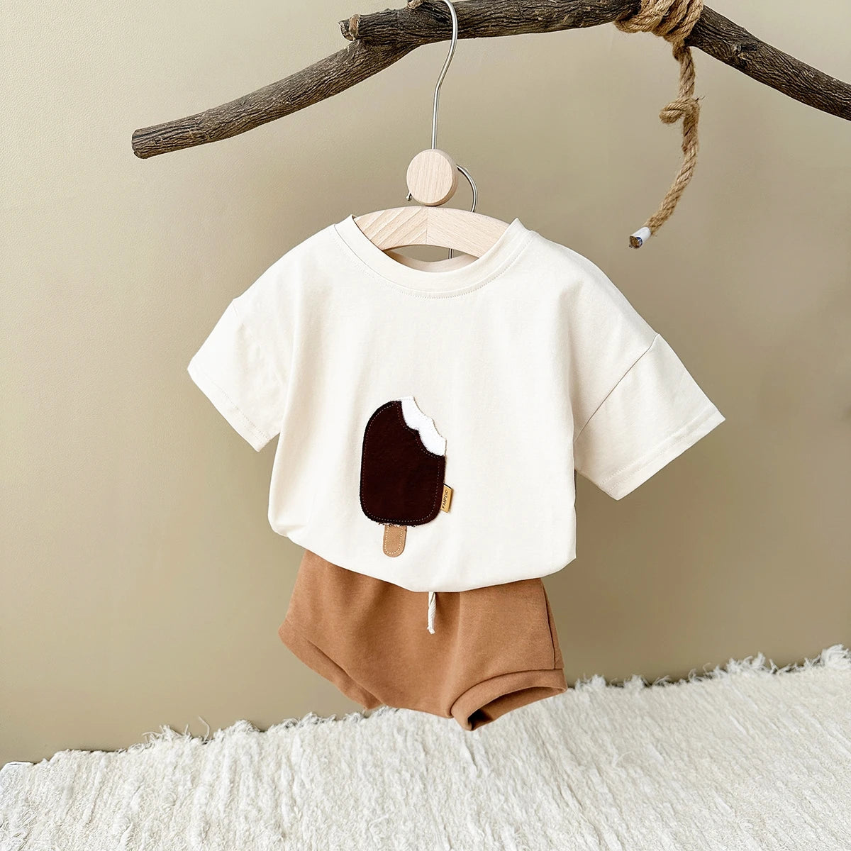 Ice Cream Patch Tee and Short Set