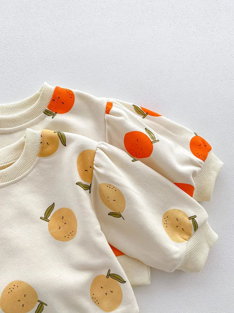 Fruit Print Sweatsuit Set