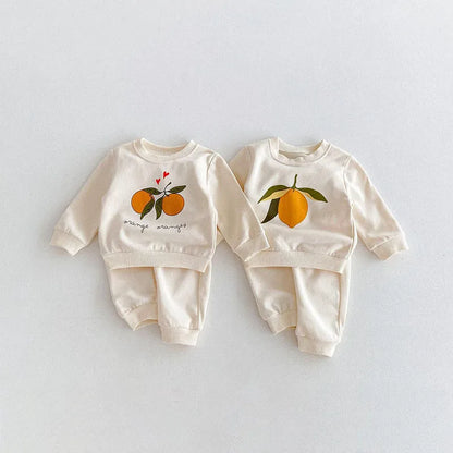 Fruit Print Sweatsuit Set