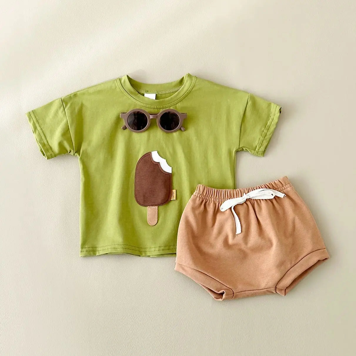 Ice Cream Patch Tee and Short Set