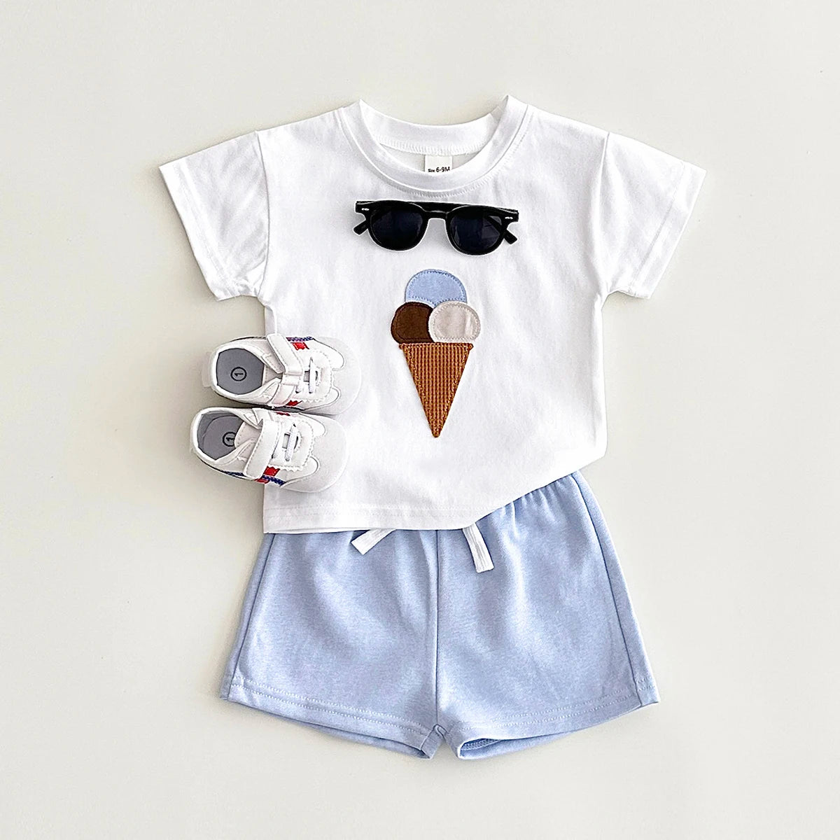 Ice Cream Print Tee and Short