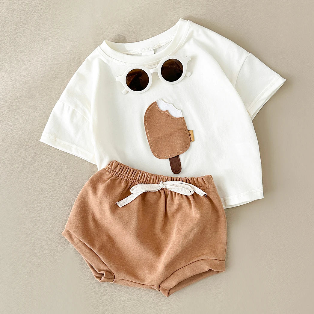 Ice Cream Tee and Short Set