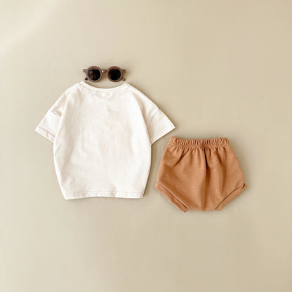 Rainbow Short Sleeved Tee and Short Set