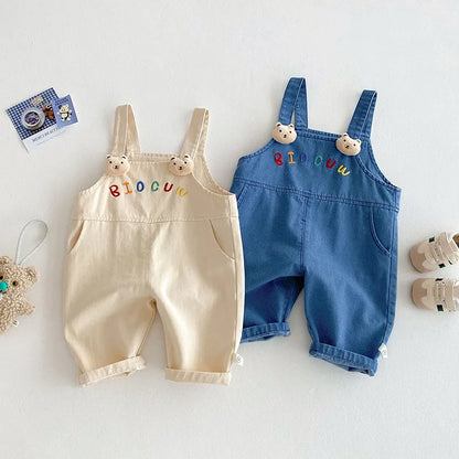 Loose Embroidered Overall