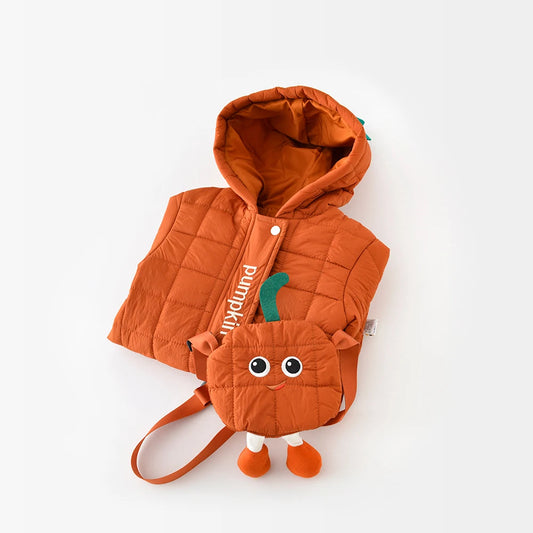 Pumpkin Jumpsuit with Bag