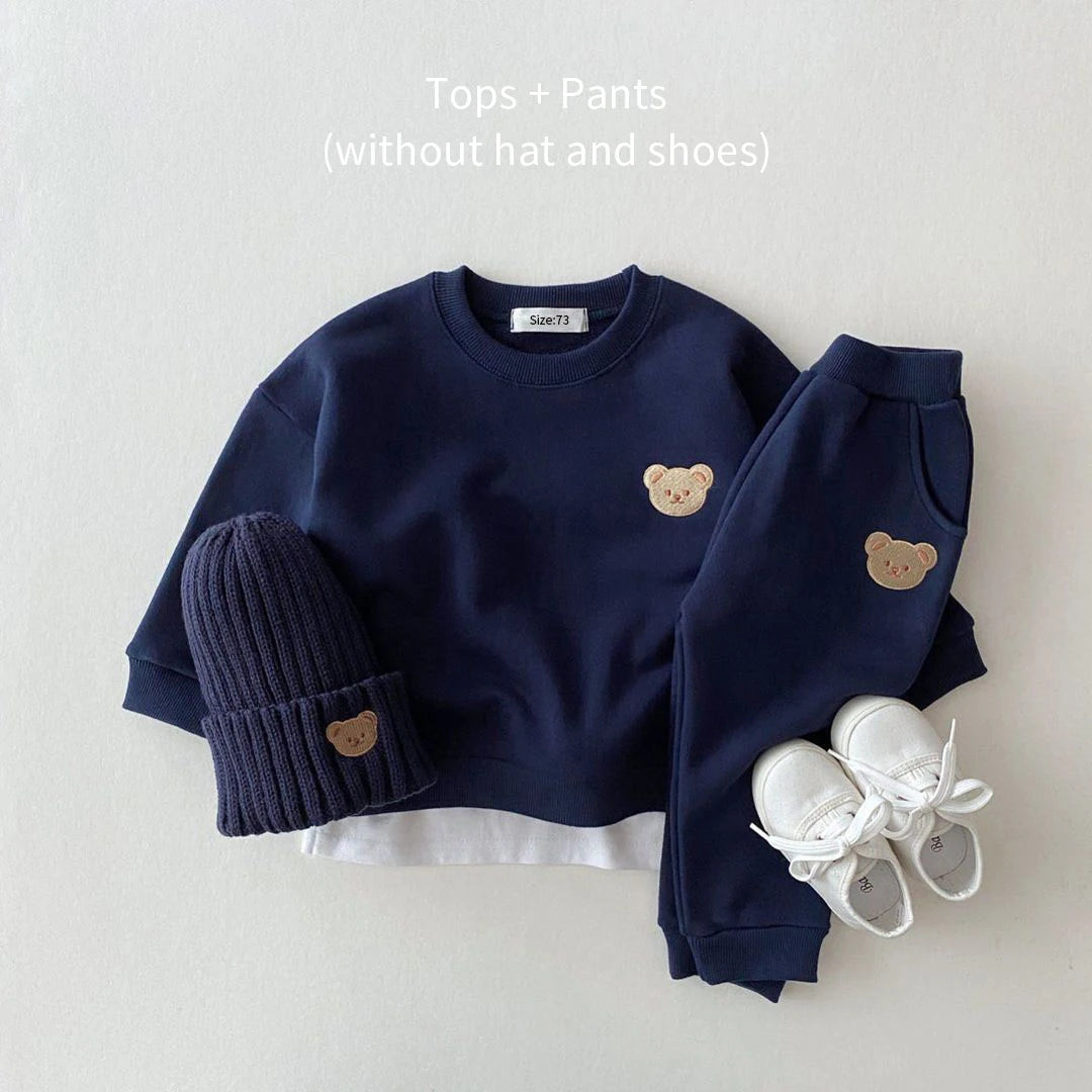 Bear Sweatshirt and Pant Set