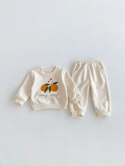 Fruit Print Sweatsuit Set