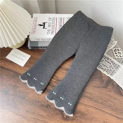 Fleece Padded Flare Pants