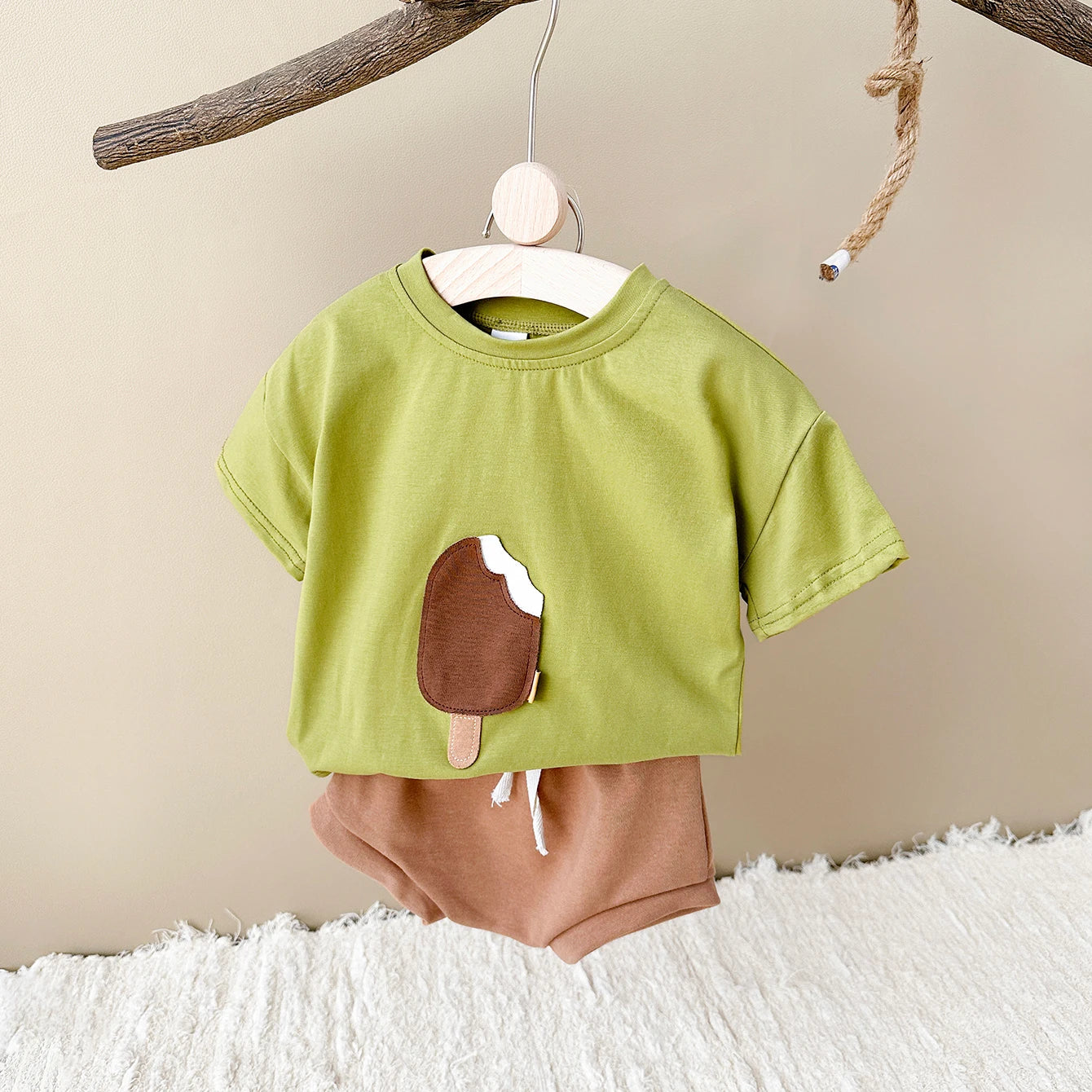 Ice Cream Patch Tee and Short Set