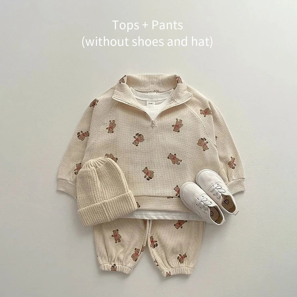 Bear Print Casual Set