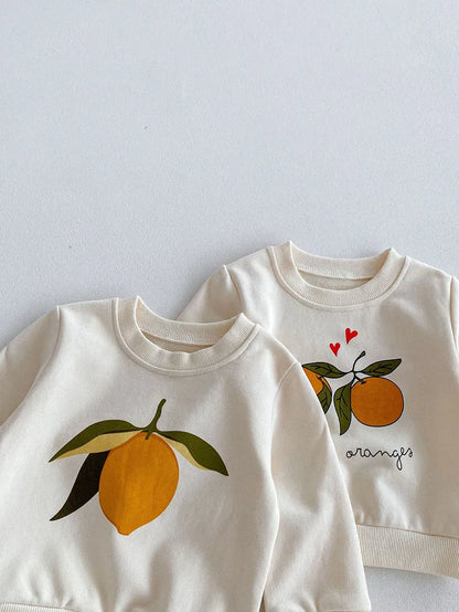 Fruit Print Sweatsuit Set