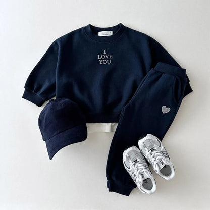 Embroidered Sweatshirt and Pant Set