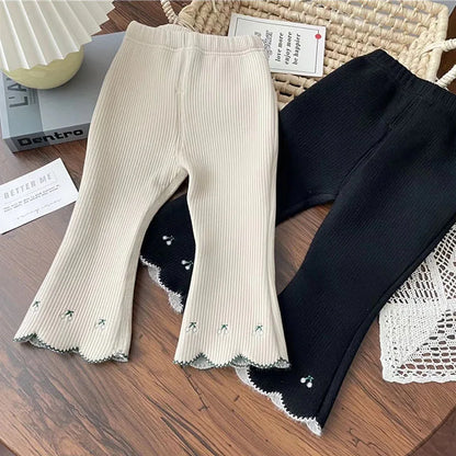 Fleece Padded Flare Pants