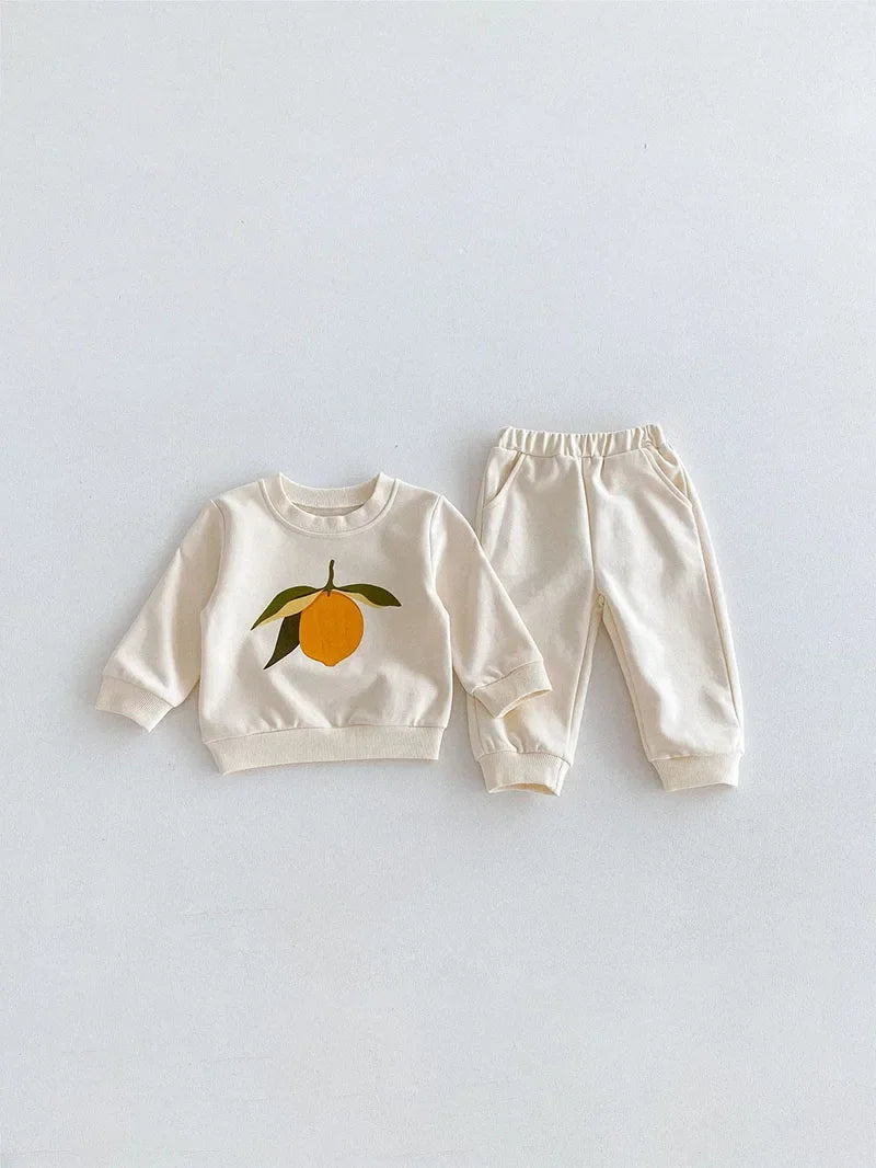 Fruit Print Sweatsuit Set