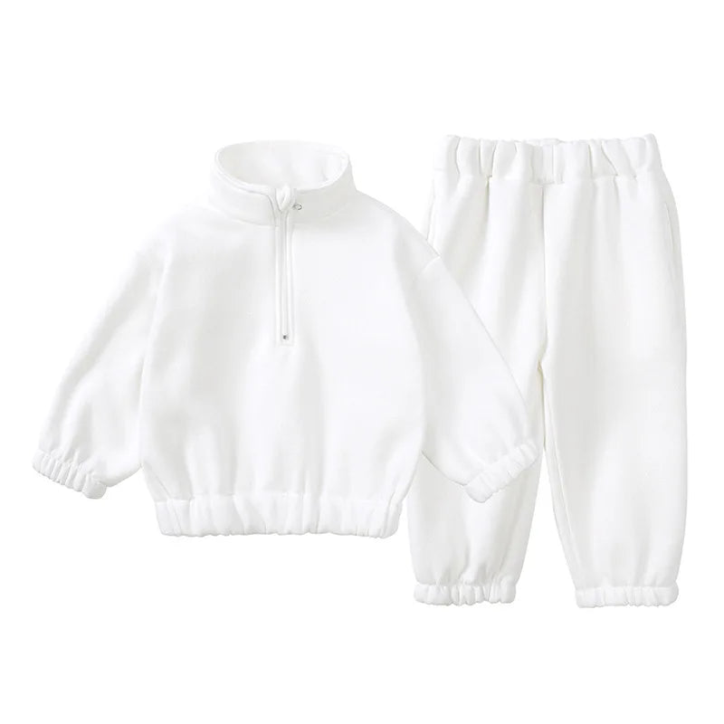 Fleece Lining Turtleneck Set